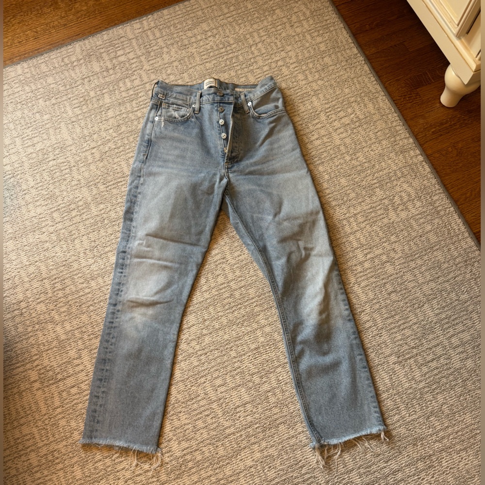 Citizens Of Humanity Charlotte Crop Size 26 Light Blue Denim Jeans